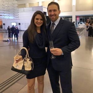 Blue & Black Sweater Dress